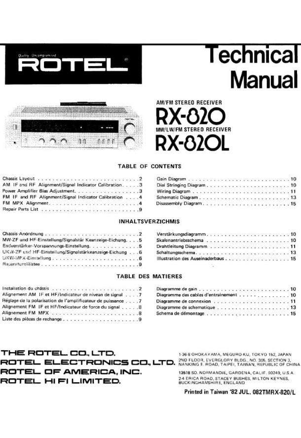 RX-820, RX-820L
